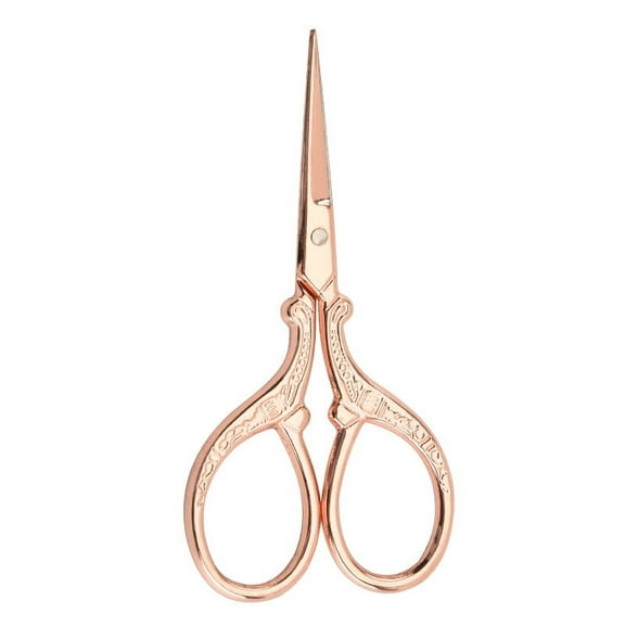 201 Stainless Steel Scissors Craft Scissor for Needlework Rose golden 90x45mm