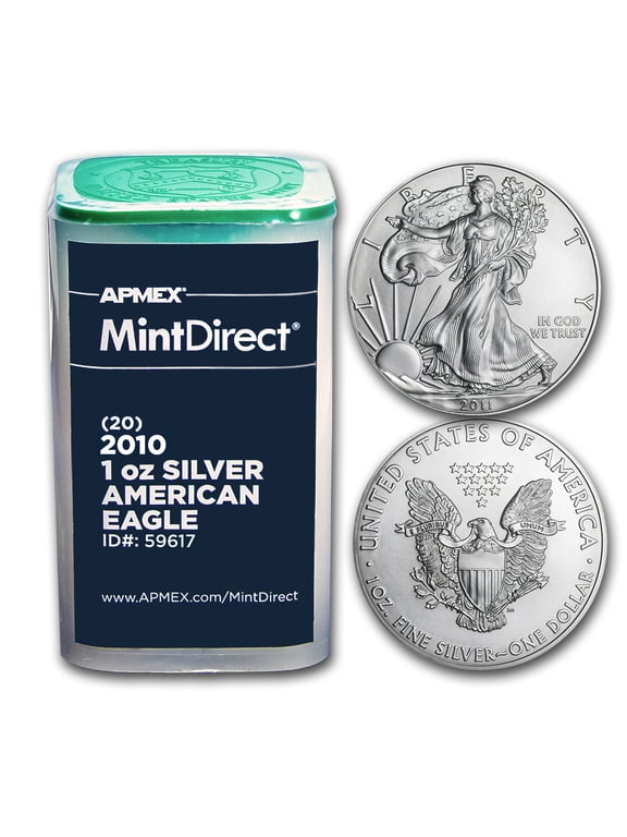2010 1 oz American Silver Eagles (20-Coin MintDirect Tube)
