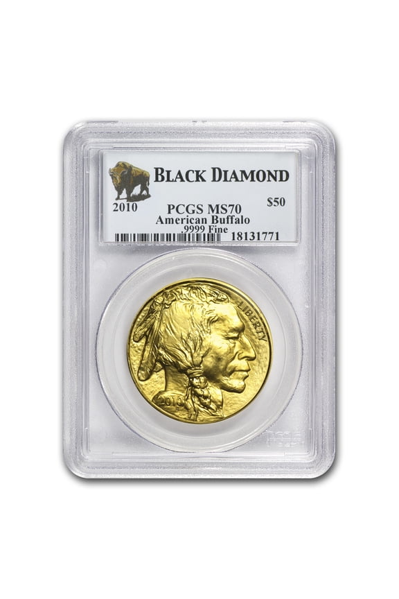 2010 1 oz Gold Buffalo MS-70 PCGS (Black Diamond)