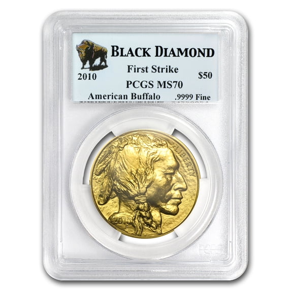2010 1 oz Gold Buffalo MS-70 PCGS (FS, Black Diamond)
