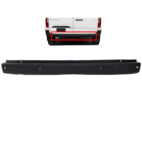 2010 2011 2012 2013 2014 2015 2016 2017 2018 Compatible with Mercedes Benz Sprinter 2500 3500 Rear Bumper Cover With Sensor Holes