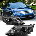 thumbnail image 1 of 2010 2011 2012 Ford Fusion Black Projector Headlights Headlamps Pair Left+Right, 1 of 1