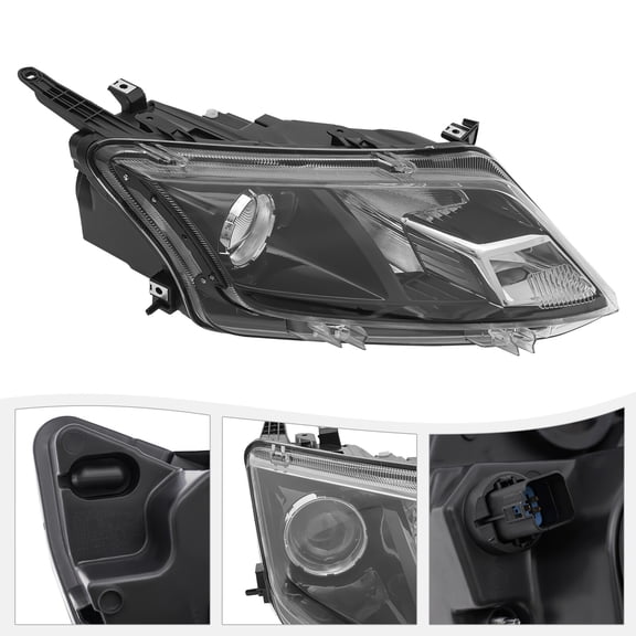 For 2010 2011 2012 Ford Fusion Headlight, Right Passenger Side Head lights Replacement, Halogen Head Lamp OEM 9E5Z13008A (Right Passenger Side Headlight)