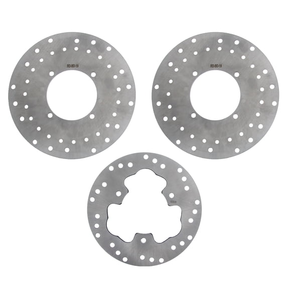 2010-2012 Polaris Scrambler 500 4x4 Front & Rear Brake Rotors Discs