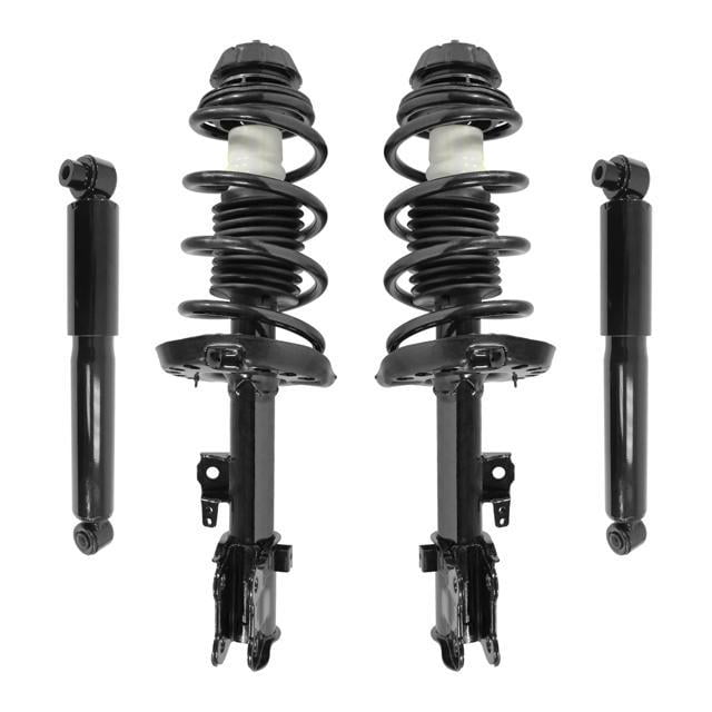 Unity Automotive 4-11933-259080-001 Fnt & Rr Complete Strut Assembly Shock Kit For 2010-2013 Kia Soul