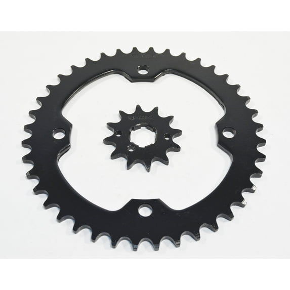 2010-2013 Yamaha Raptor YFM350 12 Tooth Front & 40 Tooth Rear Black Sprocket