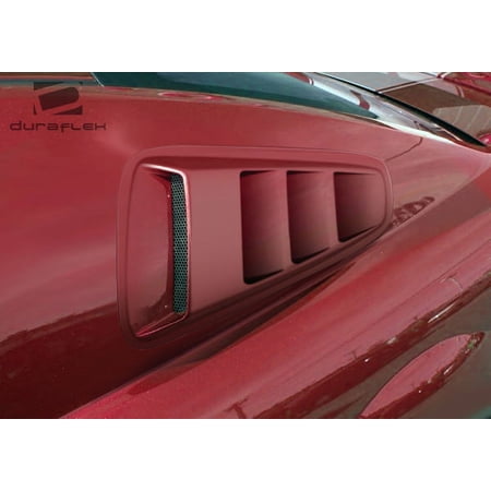 2010-2014 Ford Mustang Duraflex Circuit Window Scoop Louvers - 2 Piece