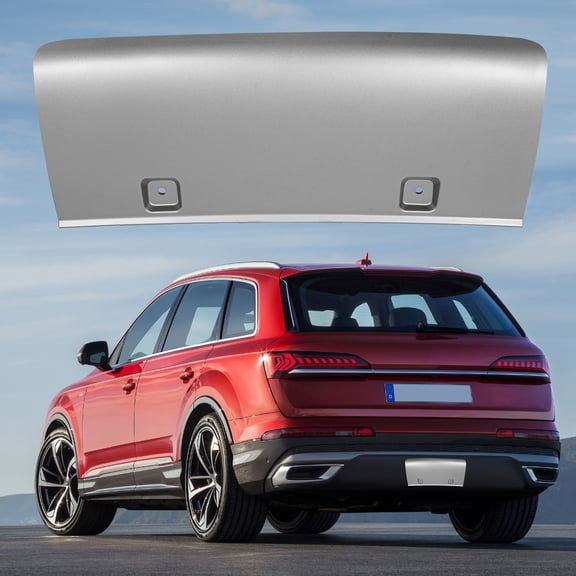2010-2015 Audi Q7 Rear Tow Bumper Cover for Sport Model, Grey, Direct Replacement, Plastic, Injection Molding, Easy Installation