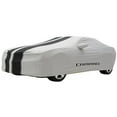 thumbnail image 1 of 2010-2015 Camaro GM Outdoor Car Cover Gray with Black Stripes, 1 of 1
