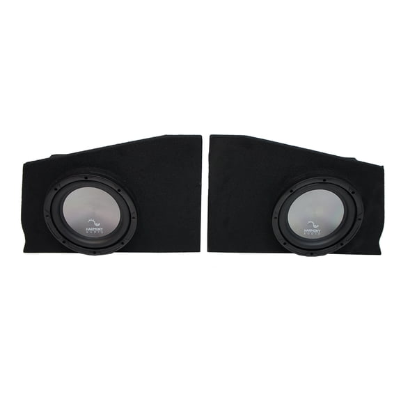 2010-2015 Chevy Camaro Coupe Rear Side Harmony A102 Dual 10" Sub Box Enclosure