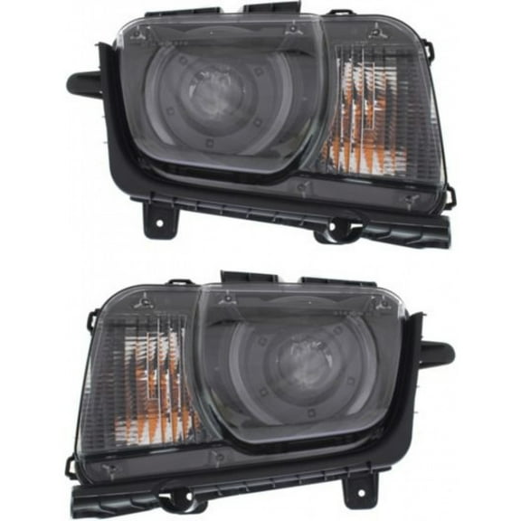 For 2010-2015 Chevy Camaro Headlight Driver and Passenger Side HID DOT Certified Bulbs Included GM2502340 GM2503340-Replaces 22959919 22959920 ;ZL1; Conv; HID