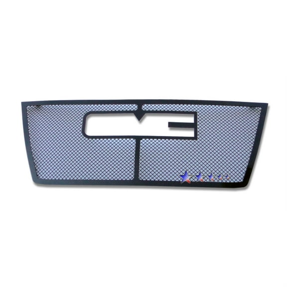 2010-2015 Gmc Terrain 1 Pc With Logo Show Stainless Steel Black Powder Coated Finish 1.8 Mm Wire Mesh Black Wire Mesh Grille