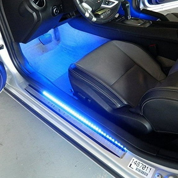 2010-2016 Camaro Door Sill Plates Led Lighting Kit Yellow