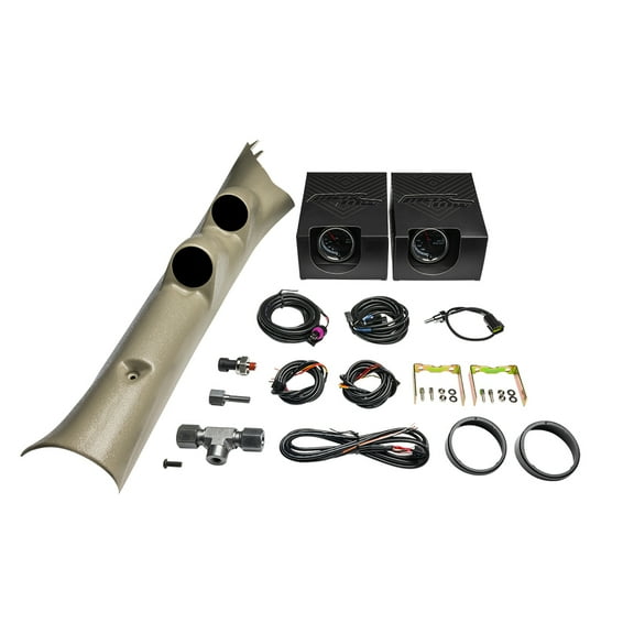 2010-2018 Dodge Ram Cummins Taupe Full Size Dual Gauge Package with MaxTow Match 60 PSI Boost & Transmission Temperature Gauges