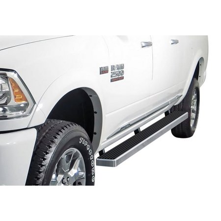 2010-2019 Dodge RAM 2500/3500 Mega Cab Hairline Finish 4 Inch Door to Door Side Bar Side Step Running Board