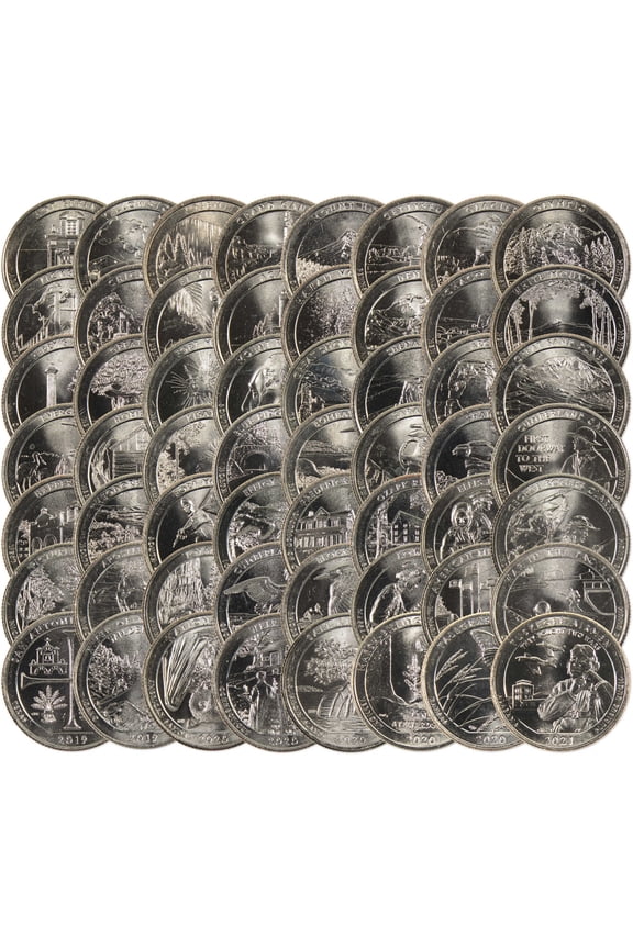2010-2021 National Park Quarter 56 Coin Uncirculated Set
