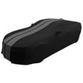 thumbnail image 1 of 2010-2022 Camaro Ultraguard Sport Series Stretch Satin Indoor Car Cover Black with Gray Stripes, 1 of 8