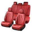 thumbnail image 1 of 2010-2022 Car Seat Cover for Lexus RX450h, Red Car Seat Covers, Waterproof Leather, Full Set of 5 Seats, Wear Resistance, Non-slip, Beautify Interior, Beautify the Interior of Old Cars, 1 of 7