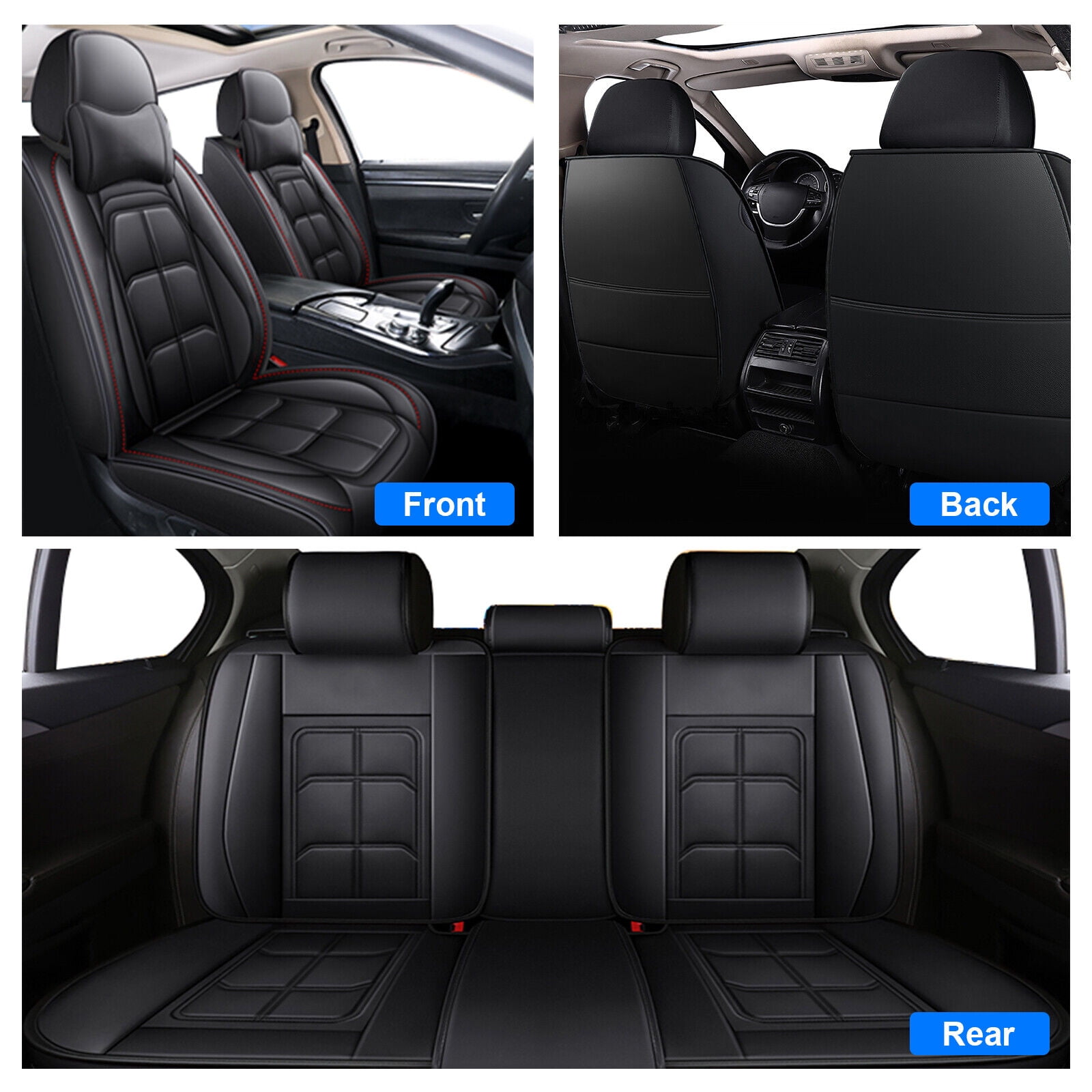 For 2010-2024 Subaru Outback Crosstrek Car Seat Covers,5-Seat PU