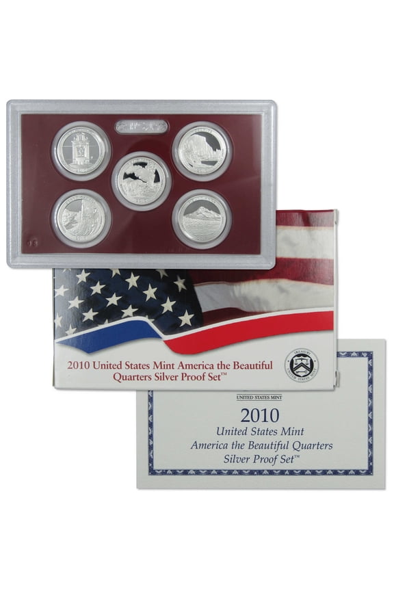 2010 America the Beautiful Quarter Silver Proof Set U.S. Mint OGP COA