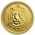 thumbnail image 1 of 2010 Australia 1/20 oz Gold Lunar Tiger BU (Series II), 1 of 3