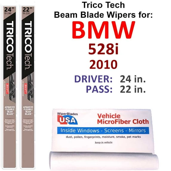 2010 BMW 528i Beam Blade Wipers (Set of 2)