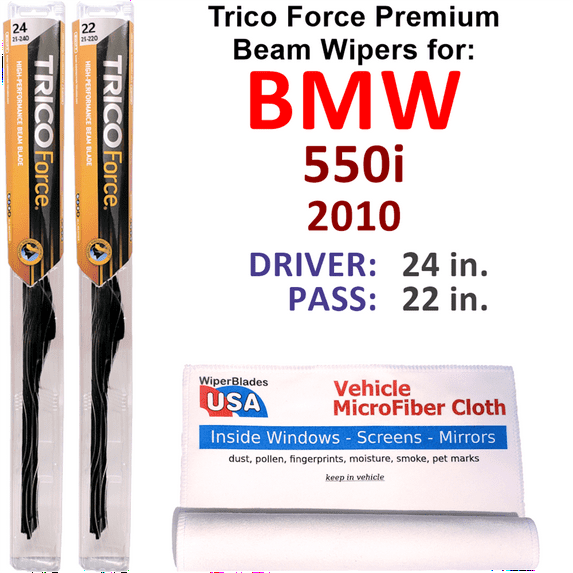 2010 BMW 550i Performance Beam Wipers (Set of 2)