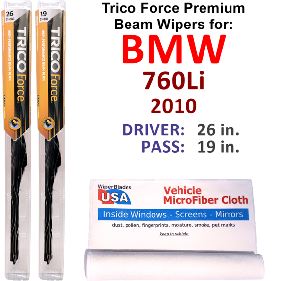 2010 BMW 760Li Performance Beam Wipers (Set of 2)