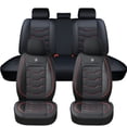 thumbnail image 1 of 2010 Car Seat Cover for HYUNDAI SONATA , Red Lines Car Seat Covers, Waterproof Faux Leather 5 Piece Full Set Easy to Clean and Install Beautify Interior, Give Your Interior a New Look, 1 of 9