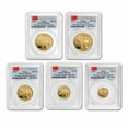 thumbnail image 1 of 2010 China 5-Coin Gold Panda Set MS-70 PCGS (First Strike), 1 of 4