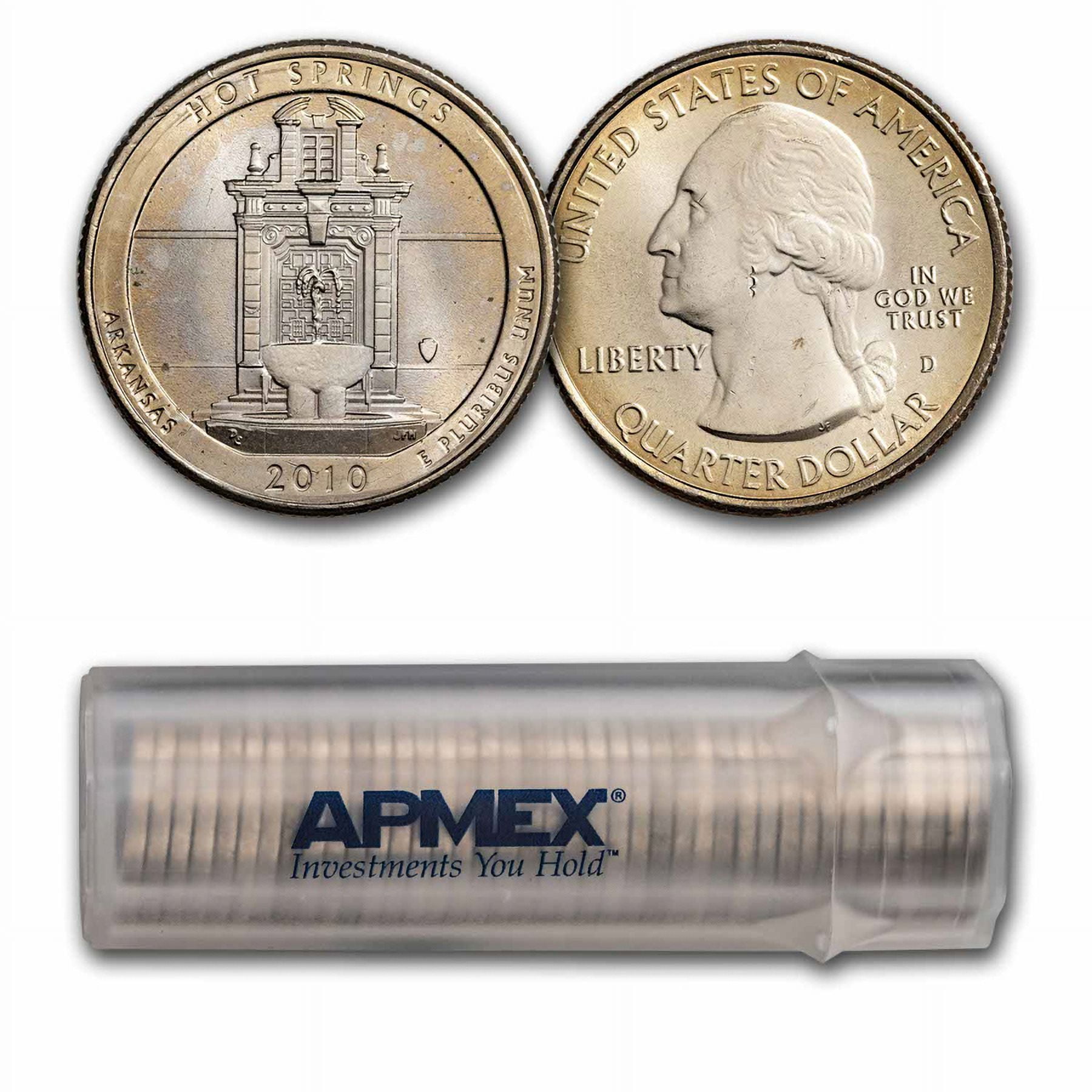 2010-D ATB Quarter Hot Springs National Park 40-Coin Roll BU