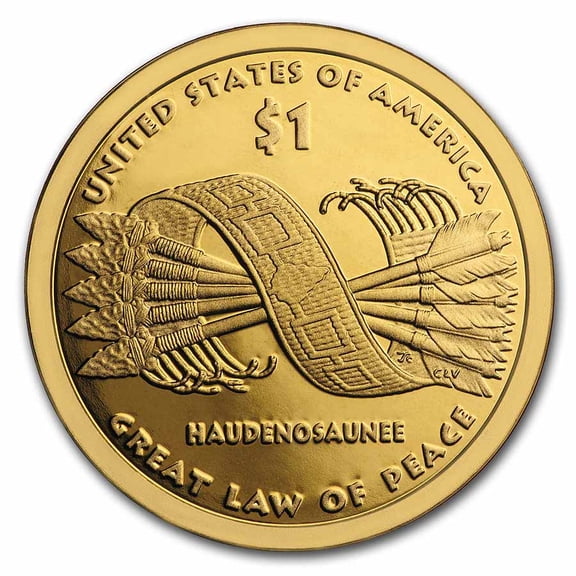 2010-D Native Amer $1 - Great Law of Peace (25-Coin Roll) BU