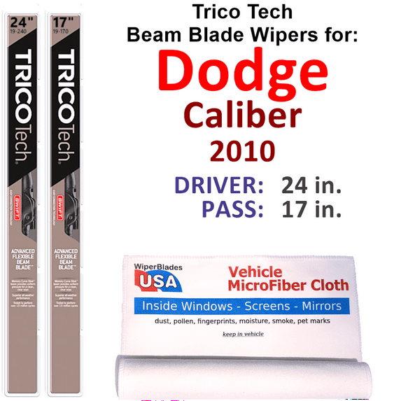 2010 Dodge Caliber Beam Blade Wipers (Set of 2)