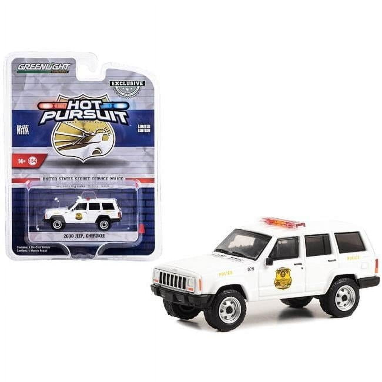 2010 Dodge Charger Pursuit White "United States Secret Service Police" Washington DC "Hot Pursuit" Special Edition 1/64 Diecast Model Car by Greenlight