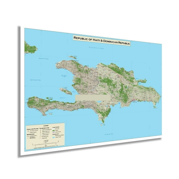 2010 Dominican Republic and Haiti Map Map of Haiti Poster - Map of Dominican Republic - Haiti & Dominican Republic Map Poster