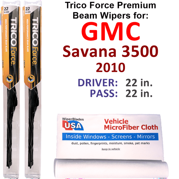 2010 GMC Savana 3500 Performance Beam Wipers (Set of 2)