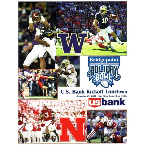 2010 Holiday Bowl lunch program Washington Huskies Nebraska Jake Locker
