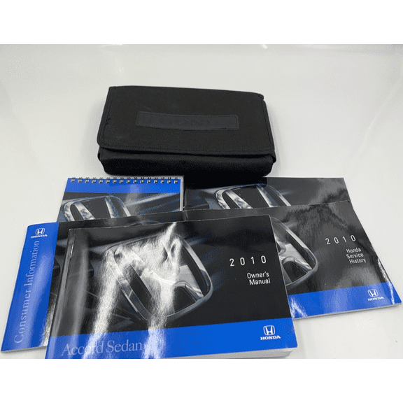 2010 Honda Accord Sedan Owners Manual Handbook Set with Case OEM I03B08029