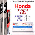 thumbnail image 1 of 2010 Honda Insight Wiper Blades (Set of 3) w/Rear Wiper, 1 of 3