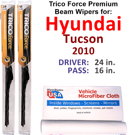 2010 Hyundai Tucson Performance Beam Wipers (Set of 2)