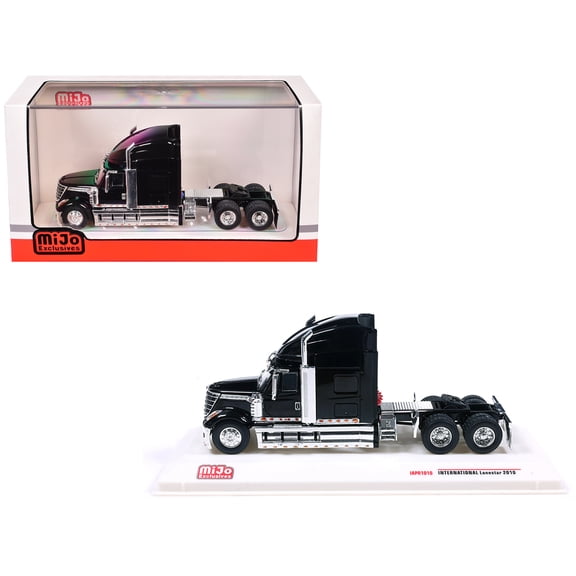 2010 International Lonestar Truck Tractor Black 1/64 Diecast Model by IXO Models