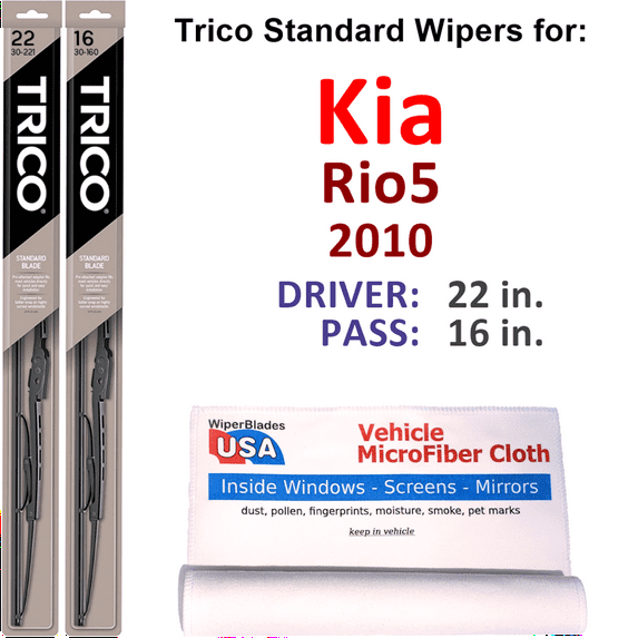 2010 Kia Rio5 Wiper Blades (Set of 2)