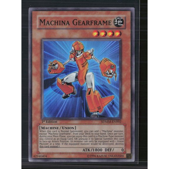 2010 Konami Machina Mayhem Structure Deck Machina Gearframe 1st Edition