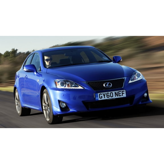 2010 Lexus IS F Sport UK Car - 24x36 Inch Laminated Poster - Stunning Detail and Bold Colors