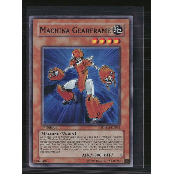 2010 Machina Mayhem Structure Deck Machina Gearframe 1st Edition