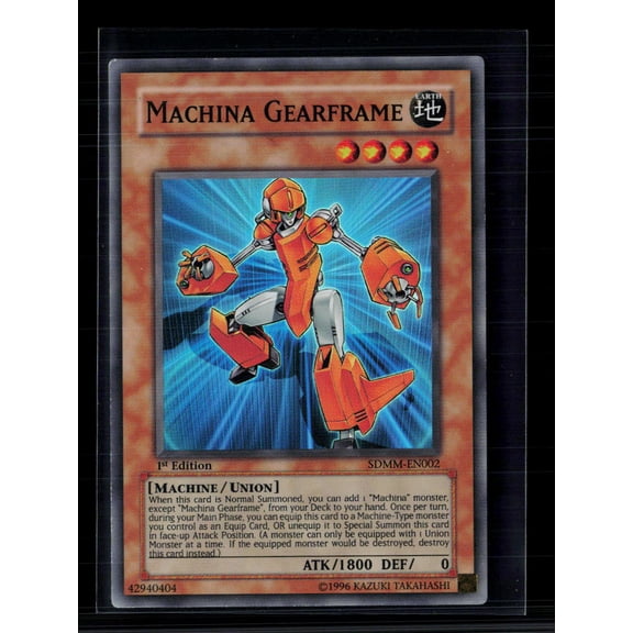 2010 Machina Mayhem Structure Deck Machina Gearframe 1st Edition
