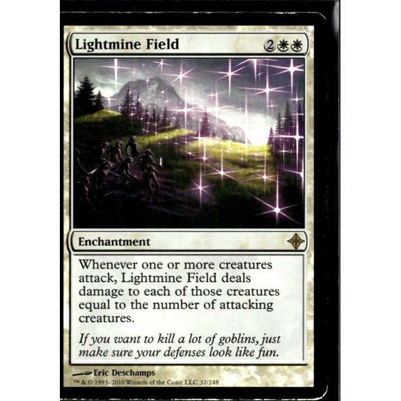 2010 Magic The Gathering Rise of the Eldrazi Lightmine Field Trading Card