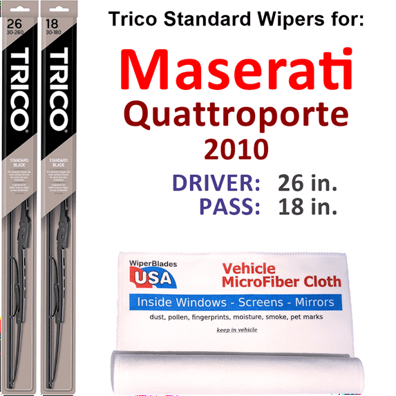 2010 Maserati Quattroporte Wiper Blades (Set of 2)