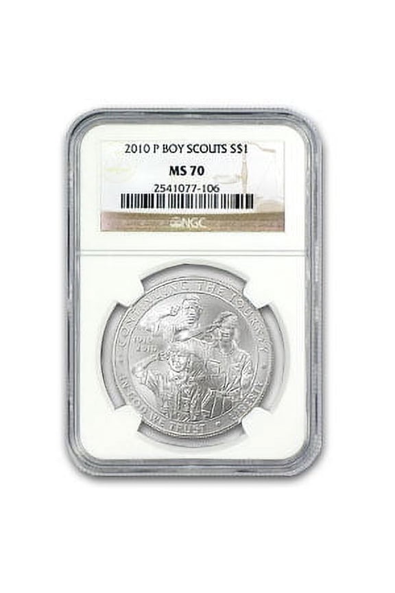 2010-P Boy Scouts Centennial $1 Silver Commem MS-70 NGC