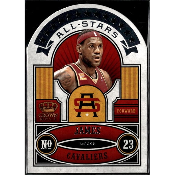 2010 Panini Crown Royale All-Stars LeBron James #2 Cleveland Cavaliers NBA Basketball Trading Card